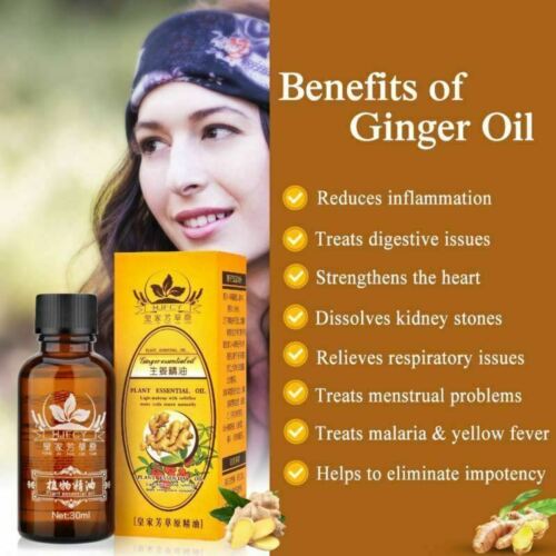 Lymphatic Drainage Ginger Oil | Natural Detox & Muscle Relief