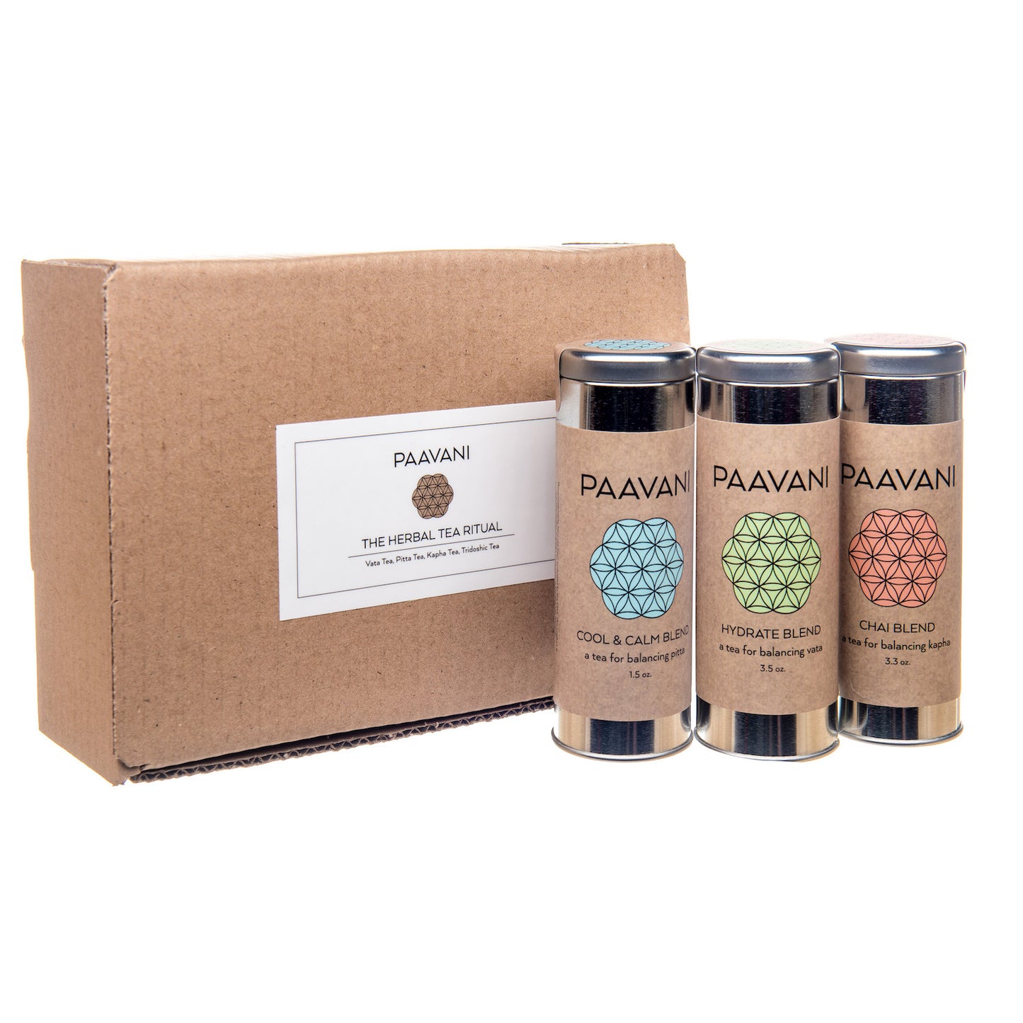 Organic Ayurvedic Tea Trio | Herbal Loose-Leaf Tea Collection