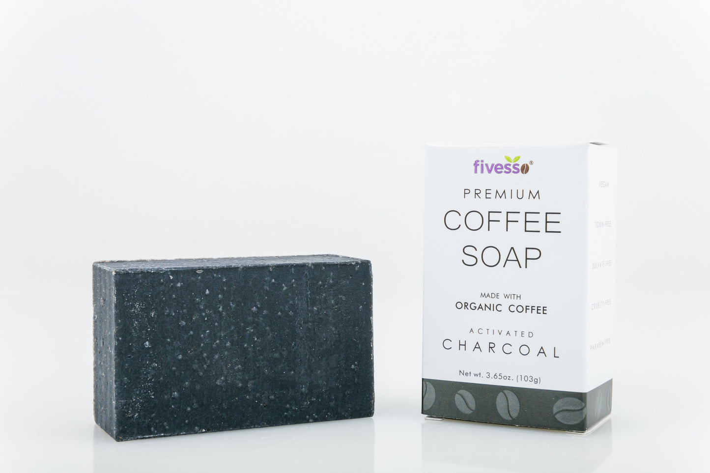 Activated Charcoal Coffee Soap Bar | Deep Cleansing & Exfoliation